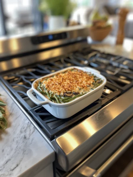 green bean casserole with cream of mushroom soup