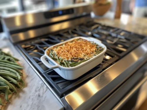 green bean casserole with cream of mushroom soup