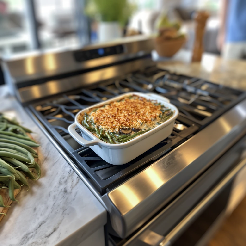 green bean casserole with cream of mushroom soup